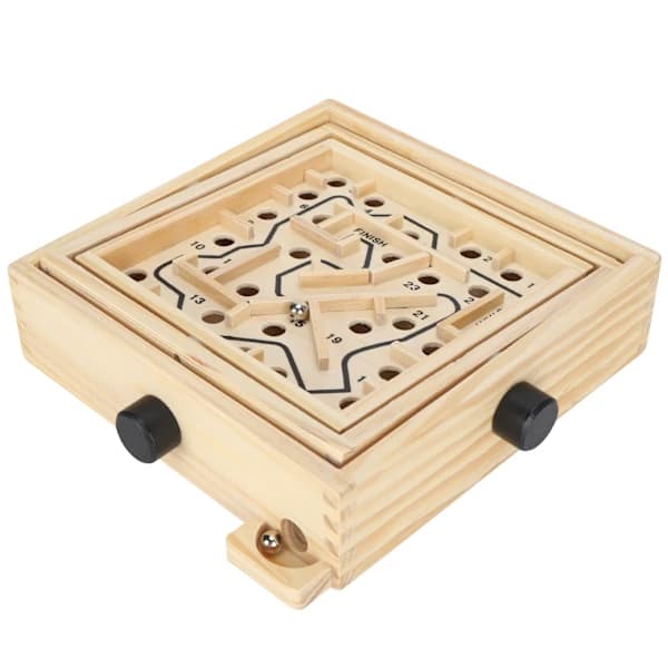 Blue Labyrinth Board Game Educational Puzzle Toy Track Ball Maze