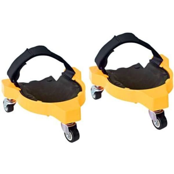 2-pack flexibla knäskydd med hjul för trädgård, byggarbetsplats