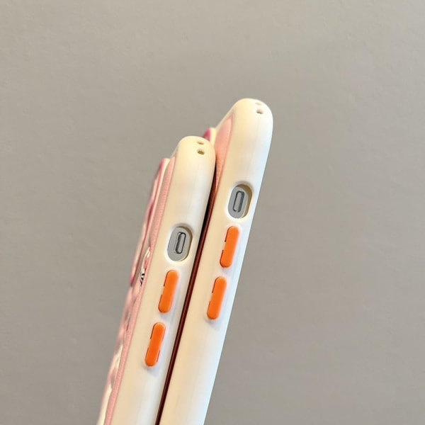 IC Cartoon Case för iPhone 12 Pro 6.1'', Kawaii Söt Kitty Cat-fodral Silikon 3D-skal Mjuk TPU Stötsäker skydd för barn, flickor och kvinnor