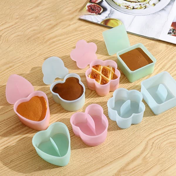 IC Tecknad Onigiri Form Sushi Rullar Risboll Bento Form Set Diy Blå A