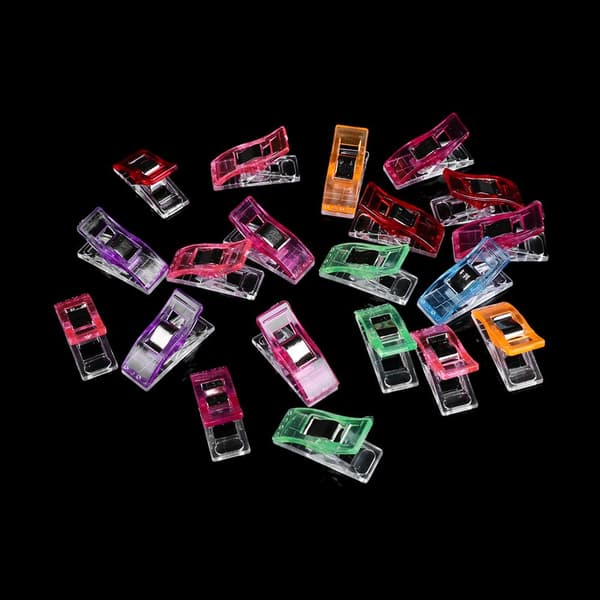 Syklips, klesklips, bindesklips, lappeteknikk 100PCS