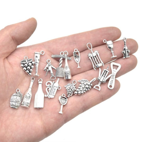 Legering Vin Charm Champagne Cocktail Goblet Charms Vinglas