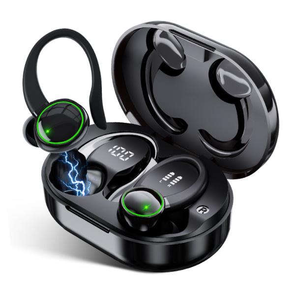 IC Bluetooth 5.3 hörlurar sport, in-ear hörlurar trådlöst uppslukade