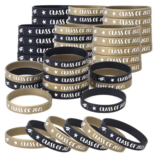 IC 50st Klass av 2023 Armband Silikon Graduation Armband Rubb