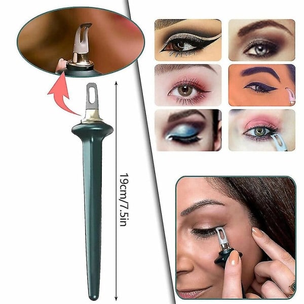 Eyeliner Återanvändbar Silikon Långvarig Eyelinerborste Nybörjarsminkverktyg 1st - Grön IC