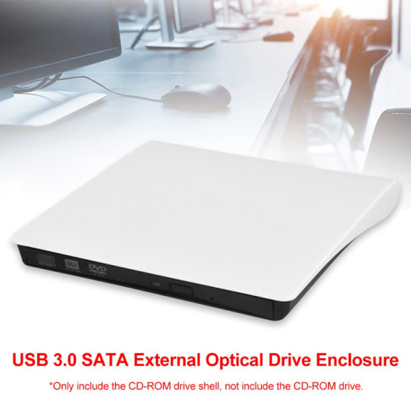 IC USB 3.0 DVD-enhet Externa optical enheter Kapsling SATA till USB black