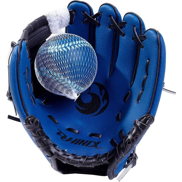 IG Tee Ball Hanske 8,5\"-10\" med Skum Baseball for Barnlek & Navy 8 1/2\" Høyre Hånd Kast