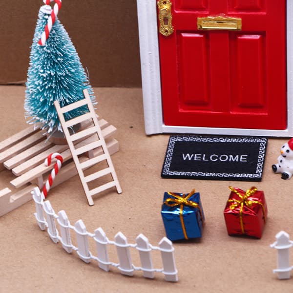 IC 12st/ set 1:12 Dockhus Miniatyr Atrium Juldekoration A
