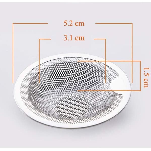 Rustfrie stål vaskesiler, sett med to (5 CM)..DEBUNS