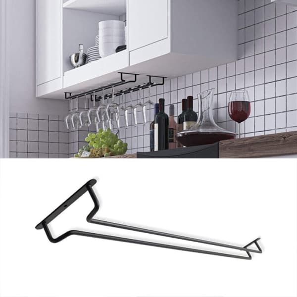 Vinglasstativ under skabet Vinglasholder Stemware Rack
