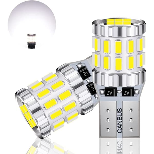 IC T10 W5W auton polttimo, 2 kpl 3W FPC LED