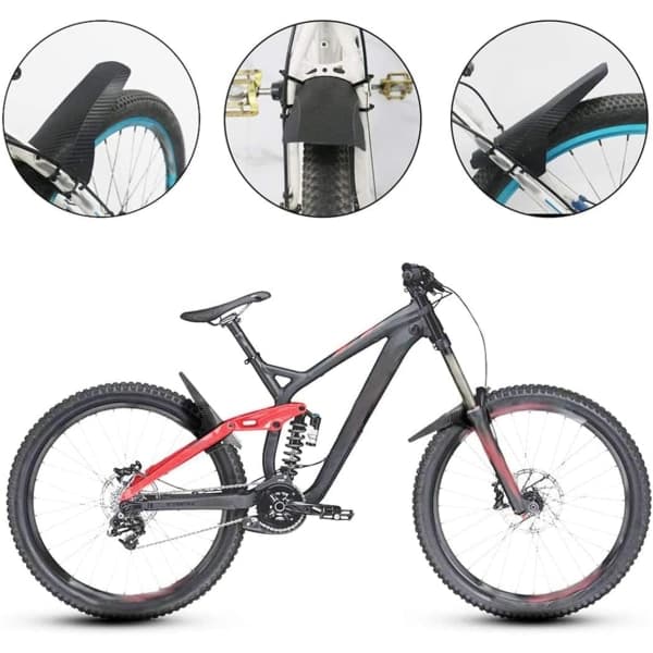 IC Kolfibertextur Mountainbike Stänkskydd Samuraj