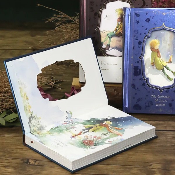 IC Den lille prinsen målarbok illustreret dagbok DIY håndbog anteckningsbok A