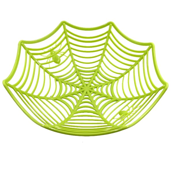 IC Halloween godiskorg Spindelnätskål Kexförpackningskorg Grön