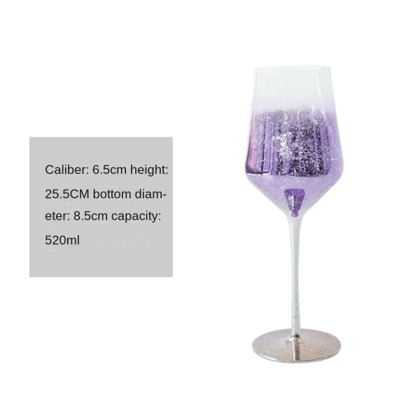 Krystalglas Rødvinsglas, Starry Tall Nordisk Stil Rosa