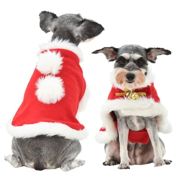 IC Pet juleklær, julehundekåpe, julehundelue S