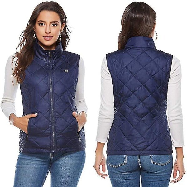 Women's Heated Vest with Neck Warmer Jacket M