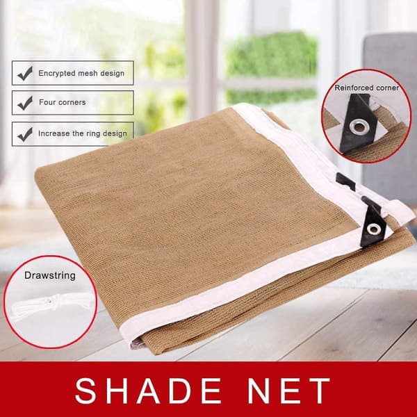 Beige aurinkosuojakangas parvekkeelle (200*250cm)