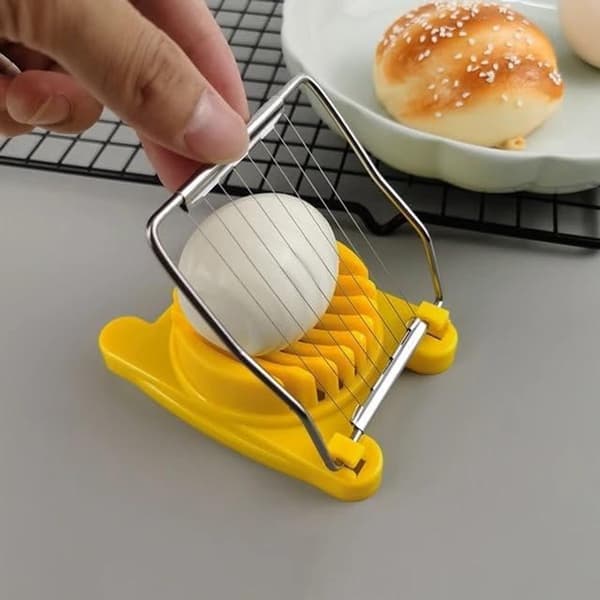 Egg Slicer - Kitchen Accessory - Kitchen Utensil - Fruit Salad Slicer - Stainless - Steel - Multifunctional - Slicer