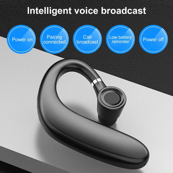 IC S11 Bluetooth 5.0 hörlurar Svettsäkra trådlösa handsfree hörlurar med brusreducering for iPhone