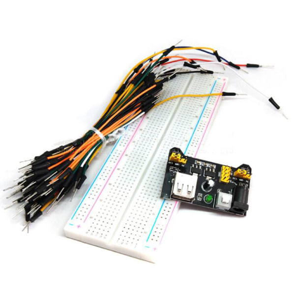 IC 1 sæt mb102 høj kvalitet breadboard strømforsyningsmodul 830 point 65 j MB102