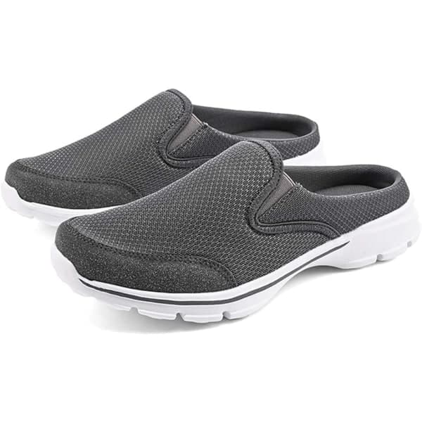 Herre Open Back Sneaker Træsko Strikkede Mules Sko Letvægts Åndbare Hjemmesko