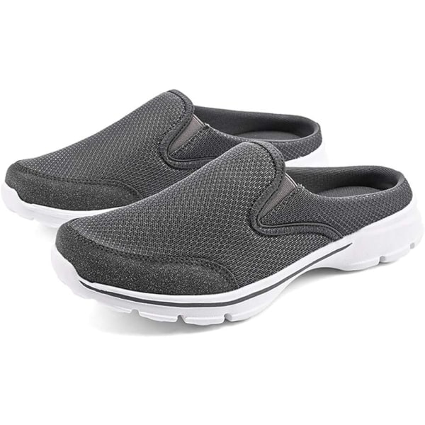 IC Herr Open Back Sneaker Clogs Stickade Mules Skor Lättvikts Andningsbara Tofflor