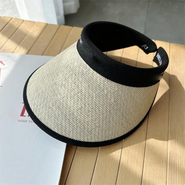 Solhatt til kvinder med foldbar skyggehat med bred skygge