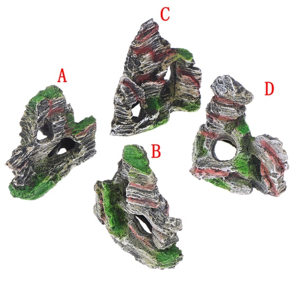 IC Mountain View Akvarium Stein Grotte Trebro Fiske Tank Ornament C