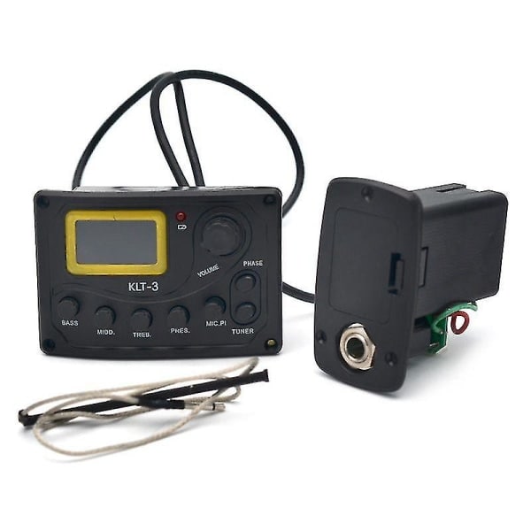 IC 4-bands EQ Equalizer Klt-3 Förförstärkare med Digital Stämmare Gitarr Pickup