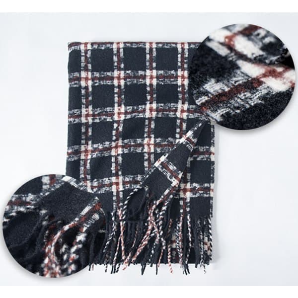 IC Pledd skjerf polstret med varmt kashmir-stoff 60*180CM 5#