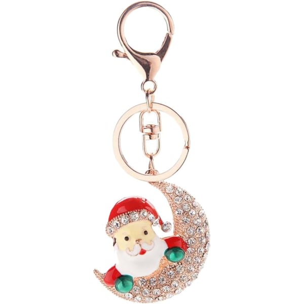 Forme mignonne de père Noël de porte-clés d'alliage de Noël avec IC