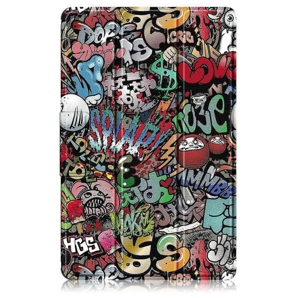 Smart skinnveske til Lenovo Tab M10 10.1 3rd Gen Graffiti Graffiti