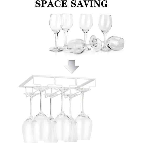Vinglassstativ - Metall Underskap Henge Stemware Holder