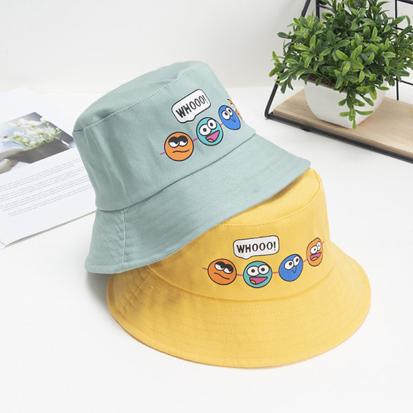 IC Barn Bucket Hat Ny vår Pojkar Flickor Solhatt e Funny Expre Blå