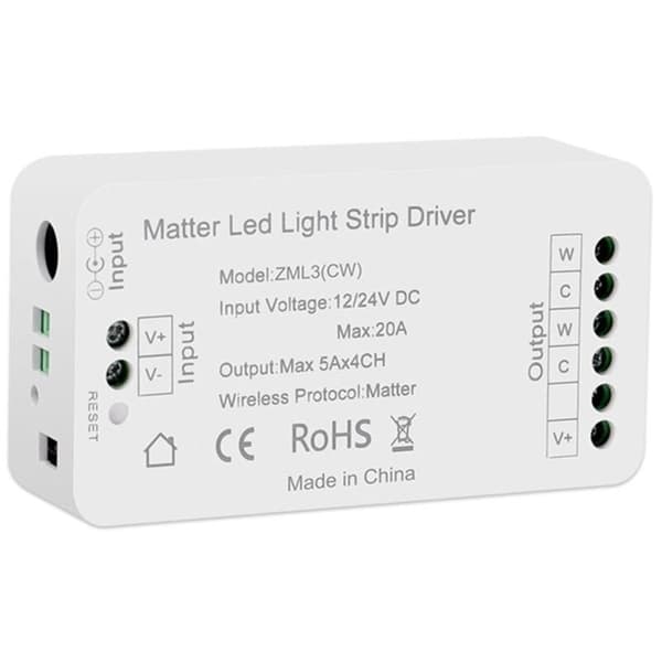 Matter Wifi CW LED-valonauhan ohjain