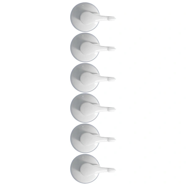 1PC Strong Vacuum Wall Hook Towel Hook Plastic Self-Adhesive Suction Cup for Kitchen Bathroom White