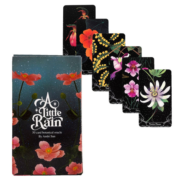 Et lite regn Botanisk Oracle Card Tarot Spådomsspill