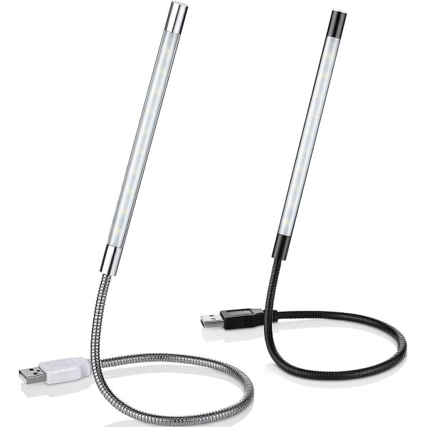 IC 2 stk USB LED Læselamper Stick Fleksibel USB Boglys