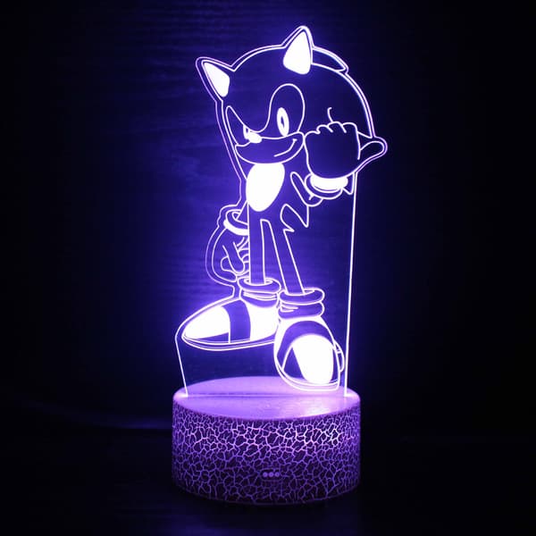 3D yövalaisin Sonic poika Sonic värikäs kosketus LED pöytä Crack Base: Touch + Controller Crack Base: Touch + Controller Crack Base: Touch + Controller ZB-2624
