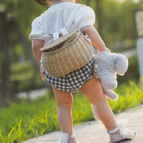 Practical Storage Basket, Eye-catching Rattan, Portable, Durable Outdoor Shoulder Bag
