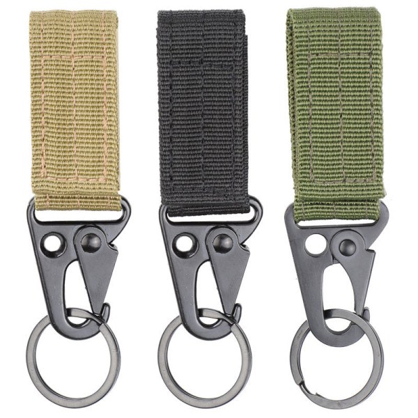 3 stk Utendørs Kamuflasje Webbing Spenne Reise Ryggsekk Exter IC