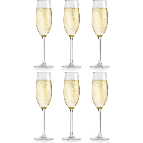 Kristall champagneglas, mousserande vinglas, mousserande vinglas, stort blyfritt sött vinglas, cocktailglas, champagneglas-23 Cl / 230 ml-