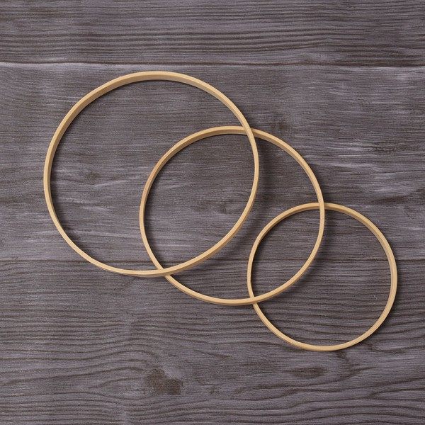 IC Hot DIY Bambukehysti pyöreä ristipistotyö 20cm