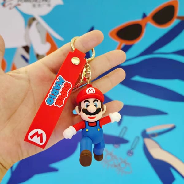 Super Mario Cartoon Söpö Mario-riipus avaimenperä punainen IC