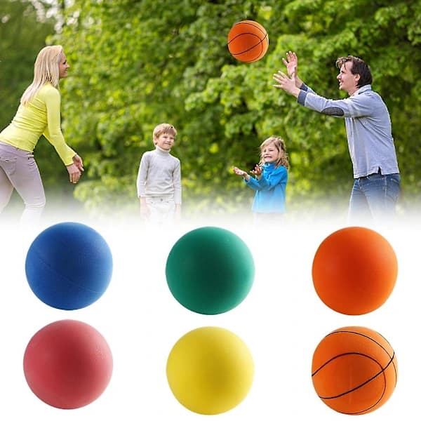 Latest Silent Basketball Indoor Training Foam Ball Untreated High Density Red No.7 Red no.7