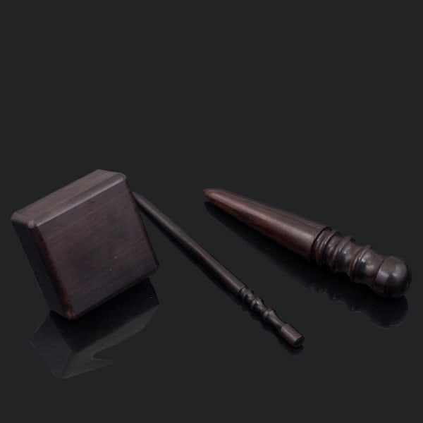 IC Korkea Tiheys Ebony Musta Puu Nahka Reunan Kiillotin Slicker Le B