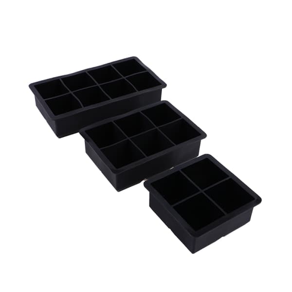 IC Ny 4/6/8/Grid Stor Ice Tray Form Jumbo Stor Silikon Ice Cube Fyrkantig Form DIY Ice Maker Ice Cube Bakform