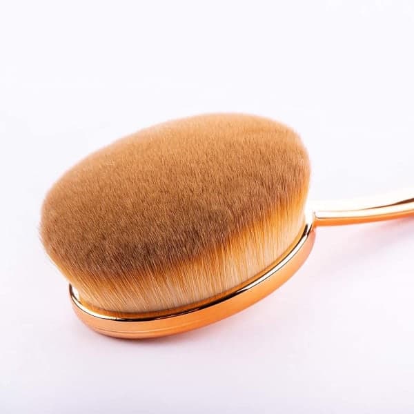 IG Oval Foundation Brush 5 stk Tandbørste Makeupbørster (Sort Style A rund hoved