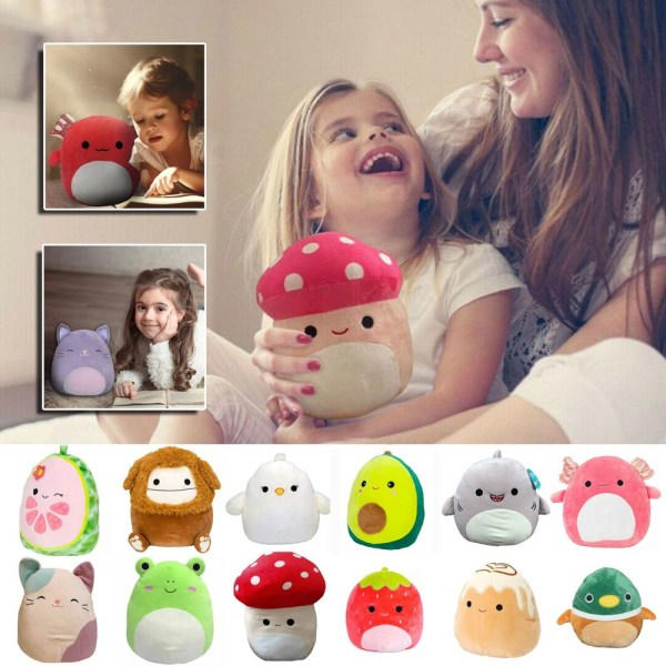 IC 25 cm Squishmallow Pude Plyslegetøj Jordbær Jordbær CNMR